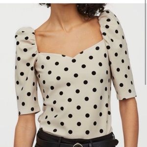 H&M puff sleeved top